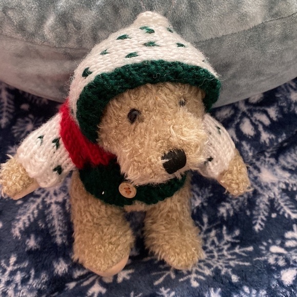 HUGFUN SMALL CHRISTMAS SWEATER TEDDY BEAR - Picture 2 of 5